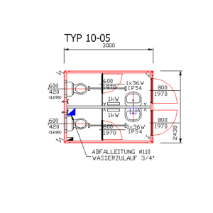 Sanitärcontainer Typ 10