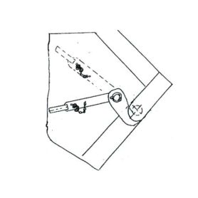 Ersatzteilnummer: 300-4-3 Klappenverriegelung mit Halte- und Arretierungsbolzen, Klappengegenlager, Kette und Splint