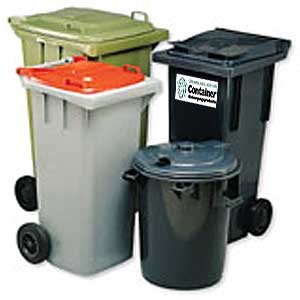 Verteilung / Aufstellung neuer Müllgroßbehälter