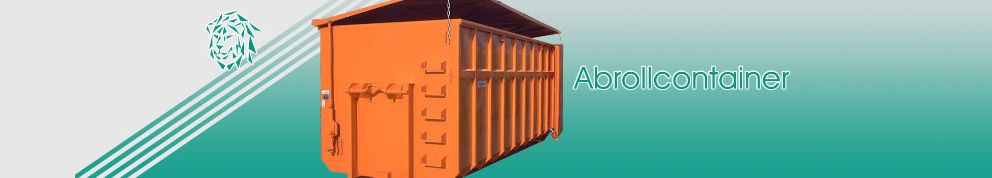 Abrollcontainer mit Deckel nach DIN 30722