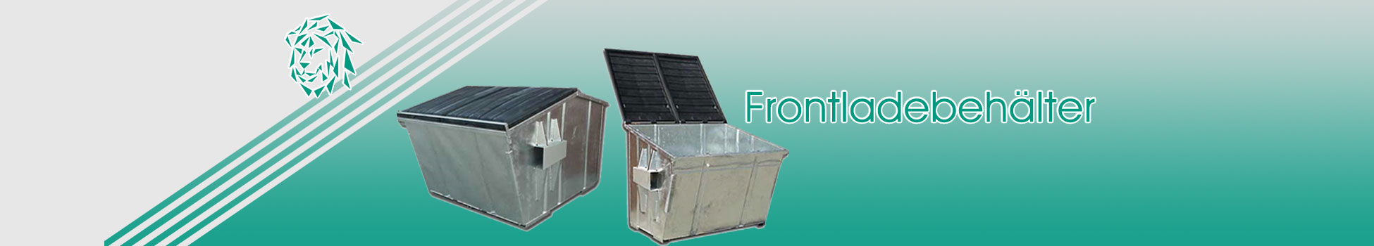 Frontladebehälter – Umleercontainer –  Überkopfmulden sind alle Abfallvorkommen ideal und bieten für nahezu jeden Anwendungsfall die passende Lösung